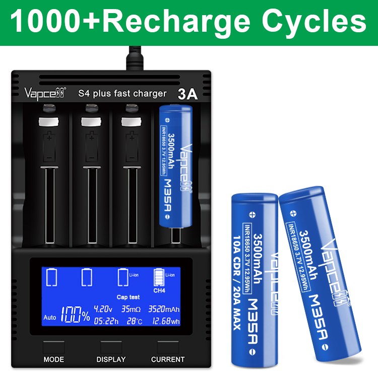 Оригинальный Vapcell M35A 1865 – обзор и цена Vape Battery 18650